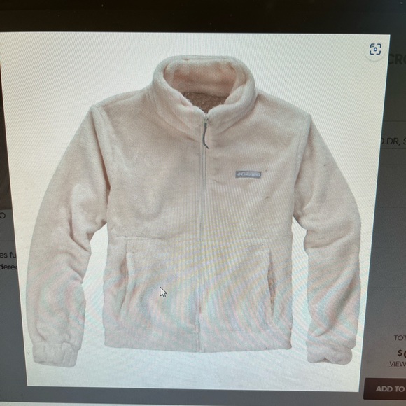 Women’s Cropped Columbia Fleece Michelob Ultra Jacket Size Small - Picture 11 of 11